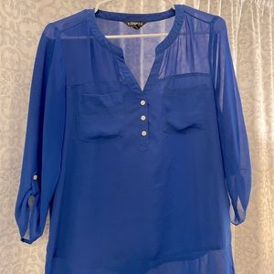 Express royal blue blouse